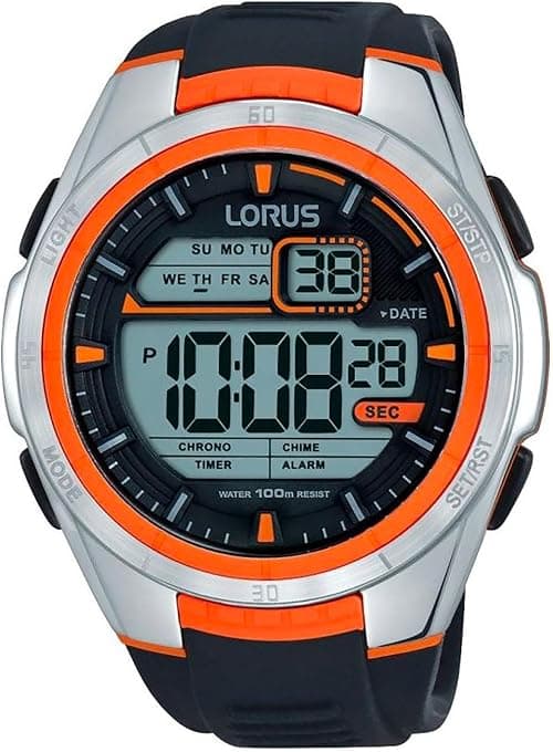 Lorus Gents Digital Chronograph Strap Watch على Amazon.ae - متتبع الأسعار