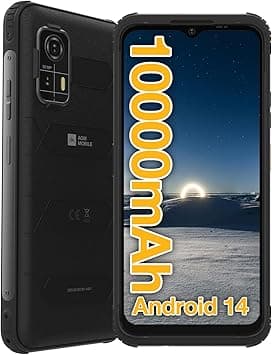 AGM H MAX Rugged Smartphone Unlocked, 4G Outdoor Phone with 10000mAh Battery, Android 14, 4GB+128GB, 6.56” HD+ Display, IP68/IP69K, Face ID, Dual SIM, NFC - Amazon.ae Price Tracker