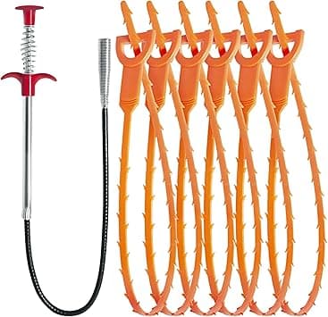 25in & 24in Drain Clog Remover Tool (7pcs), Clears Hair Clogs in Sinks, Tubs & Toilets - Amazon.ae Price Tracker