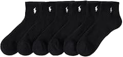 Polo Ralph Lauren 6-Pack P67 Logo Quarter Socks - Amazon.ae Price Tracker