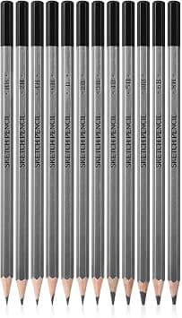 12 Pcs Professional Drawing Sketching Pencil Set, Graphite Pencils (10B-6H) for Artists, Beginners, Ideal for Sketching, Shading & Drawing Art, Christmas Gift on Amazon.ae - Price Tracker