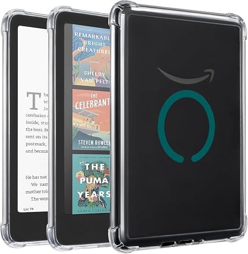 iDLEHANDS Magnetic Clear Case for 7" Kindle Paperwhite 12th Gen 2024 and Kindle Colorsoft - with AirBag Compatible with iPhone MagSafe, for Samsung/Belkin/Anker Wireless Charging Pads, Dgreen على Amazon.ae - متتبع الأسعار