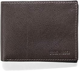 Steve Madden mens Leather Rfid Wallet Extra Capacity Attached Flip Pocket Wallet - Best Deal Finder
