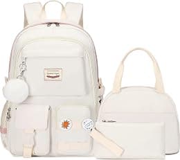 Spotted Tiger School Backpack for Girls Backpack with Lunch Box Anime Bookbag School Bag Kawaii Backpack Set for Teen Girls - Best Deal Finder
