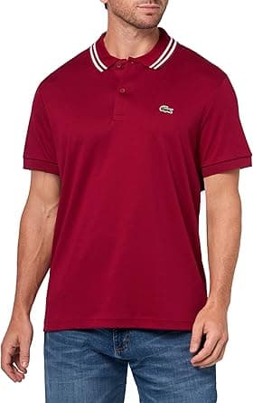 Lacoste mens Fashion Short Sleeve Regular Fit Contrast Collar Polo Fashion Short Sleeve Regular Fit Contrast Collar Polo (pack of 1) on Amazon.ae - Price Tracker