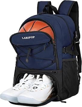 LARIPOP Basketball Bag-Youth Basketball Backpack for Men&Women, Soccer Volleyball Bag with Separate Ball Holder & Shoes Compartment on Amazon.ae - Price Tracker