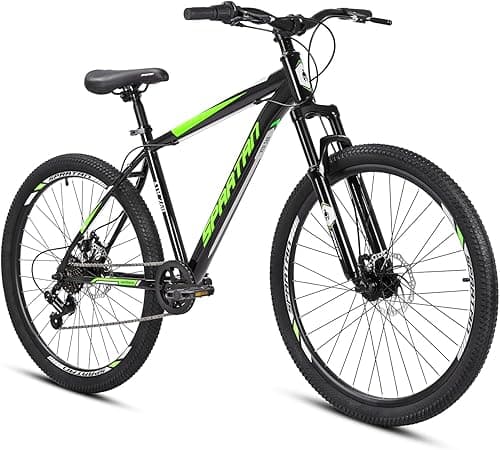Spartan XTR 26" Mountain Bike | Durable Steel Frame, 1x7 Shimano Gears, Alloy Disc Brakes, Swallow Handlebar, Quick-Release Seatpost, 26x1.95" MTB Tyres | Reliable Everyday MTB on Amazon.ae - Price Tracker