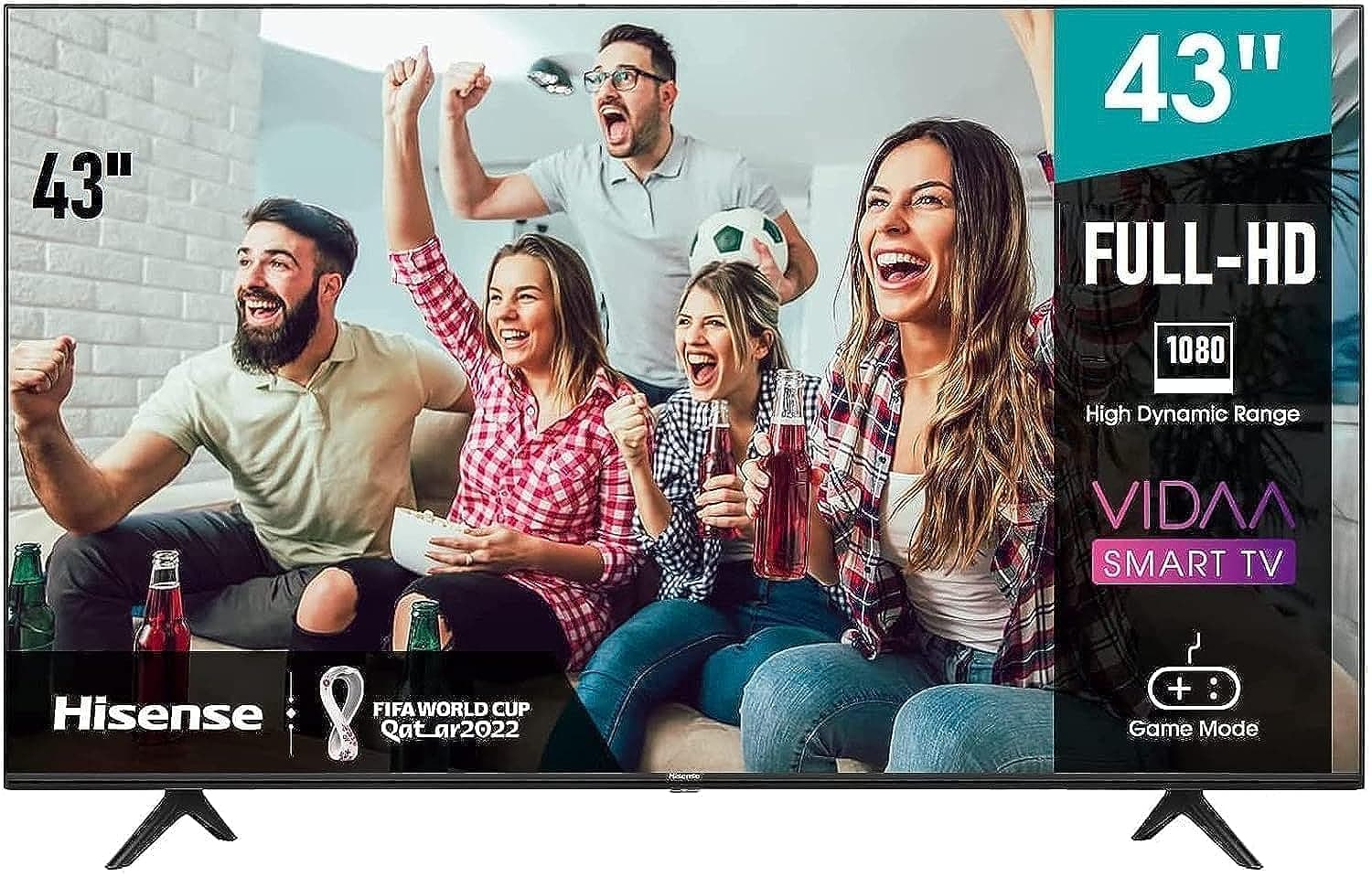 Hisense 43 Inch TV Full HD Smart With Dolby Vision YouTube, Netflix, Freeview Play & Alexa Built-in, Bluetooth & WiFi Black Color Model - 43A4G -1 Year Full Warranty. on Amazon.ae - Price Tracker