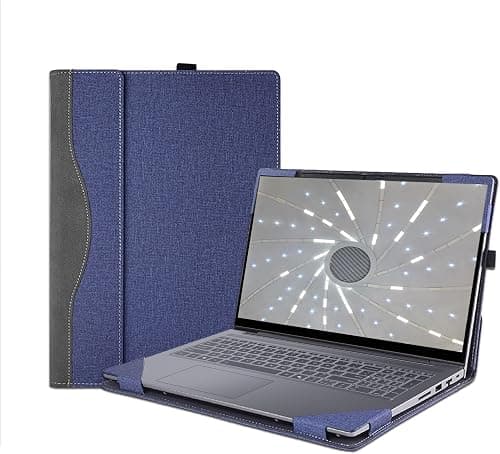 Laptop Cover Case for HP OmniBook X Flip 16 inch NGAI 16-as 16-ar & for OmniBook7 Flip 16-au Sleeve,PU Leather Protective Shell Detachable Notebook PC Bag Accessories (Dark Blue) على Amazon.ae - متتبع الأسعار