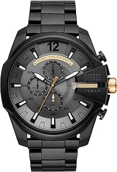 Diesel Men's Mega Chief Stainless Steel Chronograph Quartz Watch - Amazon.ae Price Tracker
