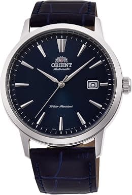 Orient Contemporary Symphony Iii - Watch Male Automatic And Hand-wound Mechanical Casual Strap In Leather Blue Case In Stainless Steel Dial Analogue Blue - RA-AC0F06L - Best Deal Finder