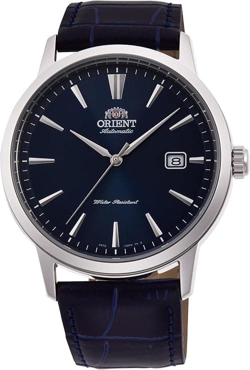 Orient Contemporary Symphony Iii - Watch Male Automatic And Hand-wound Mechanical Casual Strap In Leather Blue Case In Stainless Steel Dial Analogue Blue - RA-AC0F06L on Amazon - Best Deal Finder