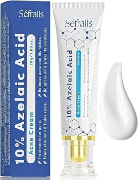 Sefralls 10% Azelaic Acid Acne Cream, Premium Azelaic Acid Facial Cream - Redness Relief For Face, Redness Reducing Skin Care, Prevents Acne Breakouts, Ease Pimple Clarify Skin Soothe Irritation,1 Oz on Amazon.ae - Price Tracker