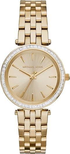 Michael Kors Mini Darci Watch For Women - Analog Stainless Steel Band - Mk3365, Gold, - Amazon.ae Price Tracker