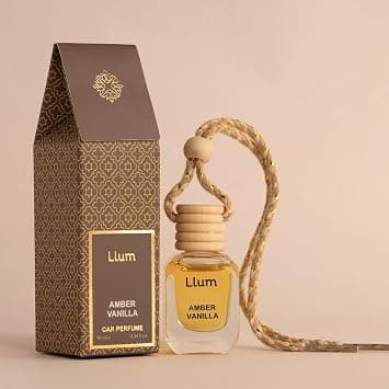 Llum Amber Vanilla Hanging Car Air Freshener |10ml, Pack of 1 |Luxury, Organic Toxin-Free, Alcohol-Free, Perfume |Interior Accessory for fresh Aroma |Long Lasting Fragrance on Amazon.ae - Price Tracker