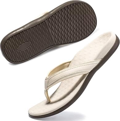 LLSOARSS Plantar Fasciitis Feet Sandal with Arch Support - Best Orthotic flip Flops for Flat Feet,Heel Pain- for Women on Amazon.ae - Price Tracker