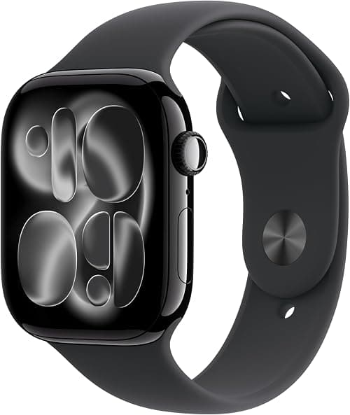 Apple Watch Series 11 GPS 46mm Smartwatch with Jet Black Aluminium Case with Black Sport Band M/L. Sleep Score, Fitness Tracker, Health Monitoring, Always-On Display, Water Resistant on Amazon.ae - Price Tracker