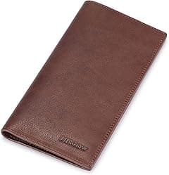 HISCOW Slim Leather Long Wallet for Men & Women, Italian Calfskin, Breast Pocket Wallet for Checkbook, Credit Cards - Amazon.ae Price Tracker