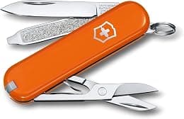 Victorinox Swiss Army Knife - FRESH. STYLISH. COLORFUL SWISS CLASSICS - 7 Function, Multitool with a Pair of Scissors - Mango Tango, 58 mm - Best Deal Finder