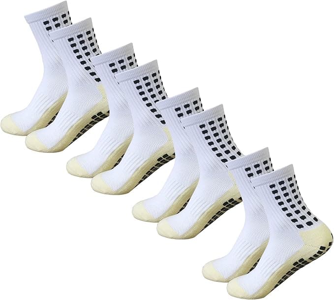 Yufree Grip Soccer Socks Anti Slip Non Slip Men's Athletic Socks for Football Basketball Sports, 4 Pair on Amazon.ae - Price Tracker