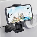 MiiKARE Airplane Travel Essentials Phone Holder, Universal Handsfree Phone Mount for Flying with 360 Degree Rotation, Accessory for Airplane, Travel Must Haves Phone Stand for Desk, Tray Table - Best Deal Finder