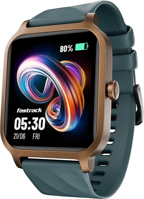 Fastrack FS1 Smart Watch, 1.83" HD Display, SingleSync BT Calling, 110+ Sports Modes, Upto 7 Days Battery, NitroFast Charge, 200+ Watchfaces, Stress Monitor, IP68, Smartwatch for Men & Women on Amazon.ae - Price Tracker