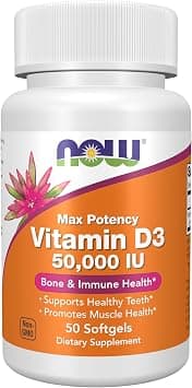NOW Foods Supplements, Vitamin D-3 50,000 IU Softgels, 50 softgels - Amazon.ae Price Tracker