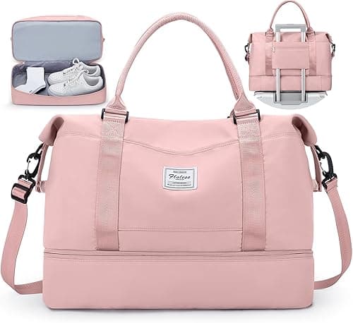 Travel Duffel Bag,Sports Tote Gym Bag,Shoulder Weekender Overnight Bag for Women on Amazon.ae - Price Tracker