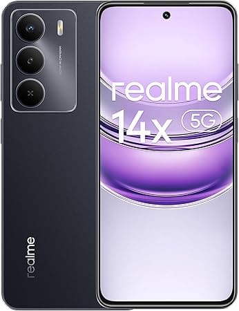 Realme 14x Dual-SIM 256GB ROM + 8GB RAM (GSM Only | No CDMA) Factory Unlocked 5G Smartphone (Carbon Black) - International Version on Amazon.ae - Price Tracker