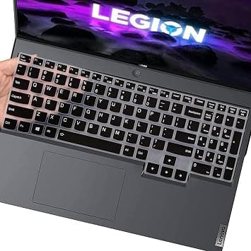 Keyboard Cover Skin for Lenovo Legion Pro 7 /7i 16", Legion 5 5i Pro& 5 5i 5p 5pi 7i 15.6" 17.3" Gaming Laptop, Legion Slim 7 15.6, IdeaPad 3 3i 15.6 Gaming-Black on Amazon.ae - Price Tracker