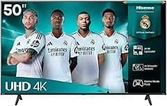 Hisense 50-Inch 4K UHD Smart TV (50A61Q, 2025) — VIDAA OS | Dolby Atmos & Dolby Audio | Game Mode PLUS (VRR, ALLM) | 4K AI Upscaler, Voice Remote, Wi-Fi, Bluetooth, HDMI eARC - Amazon.ae Price Tracker