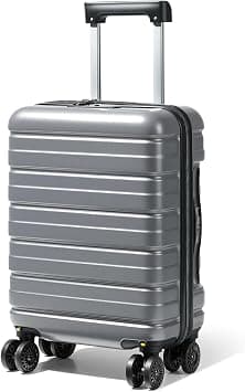 Tokokimo 20 Inch / 55cm Carry On Luggage, Airline Approved ABS Hard Shell Suitcase with TSA Lock, 4 Spinner & Removable Wheels, Trolley Travel Luggage for Men & Women, Grey on Amazon - Best Deal Finder