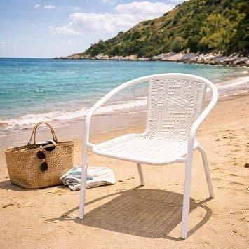 Vital Modern Stylish Garden Patio Dining Chair | Outdoor Furniture | Poly Rattan Frame | Weather-Resistant | Durable & Comfortable Seating | Easy Clean Design | Perfect for Patio, Balcony & Garden على Amazon.ae - متتبع الأسعار