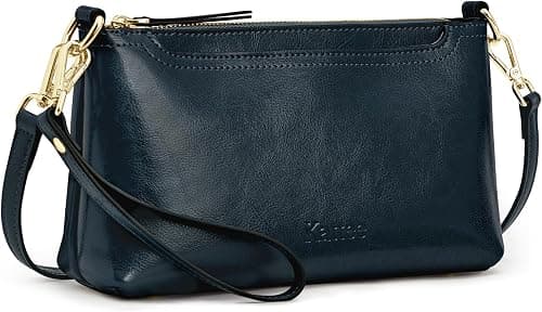 Kattee Leather Crossbody Bags for Women Trendy, Small Shoulder Purses and Handbags, Clutch Wristlet Wallet with 2 Straps على Amazon.ae - متتبع الأسعار