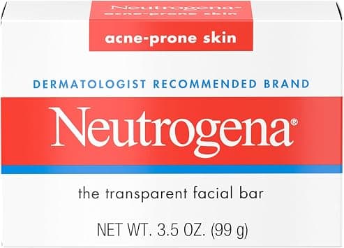 NEUtrogena Facial CleansinGBar Treatment For Acne-Prone Skin, Non-Medicated & Glycerin-Rich Hypoallergenic Formula With No Detergents Or Dyes, 3.5 Oz - Best Deal Finder