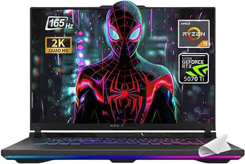 ASUS (Upgraded) 2025 ROG Strix G16 Gaming Laptop, 16" FHD 165Hz Display, 16-Core AMD Ryzen 9 8940HX, RTX 5070 Ti (TGP 140W), MUX Switch, Window 11, w/Mouse pad (64GB RAM | 1TB PCIe SSD) on Amazon.ae - Price Tracker