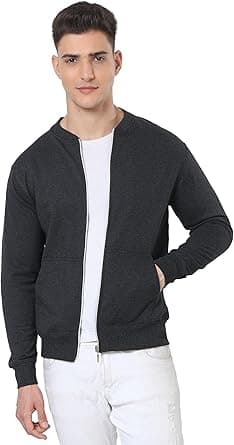 AWG ALL WEATHER GEAR Mens and Boys Full Sleeve branded cotton jackets for winter- Cotton, Casual, Lightweight, Active, Trendy and Fashionable Jacket with front zipper, Charcoal Grey, 50 on Amazon.ae - Price Tracker