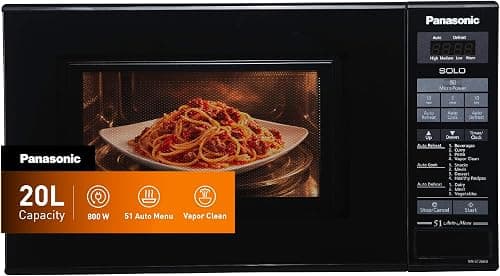 Panasonic 20L Solo Microwave oven, NN-ST266B - 800W, Easy touch control, Auto Reheat, 51 Auto Menu, Auto Defrost, Child Safety lock - Black on Amazon.ae - Price Tracker