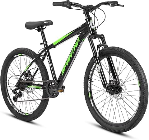 Spartan 24" XTR Mountain Bike | Durable Steel Frame, 1x7 Shimano Gears, Alloy Disc Brakes, Swallow Handlebar, Quick-Release Seatpost, 26x1.95” MTB Tyres | Reliable Everyday MTB on Amazon.ae - Price Tracker