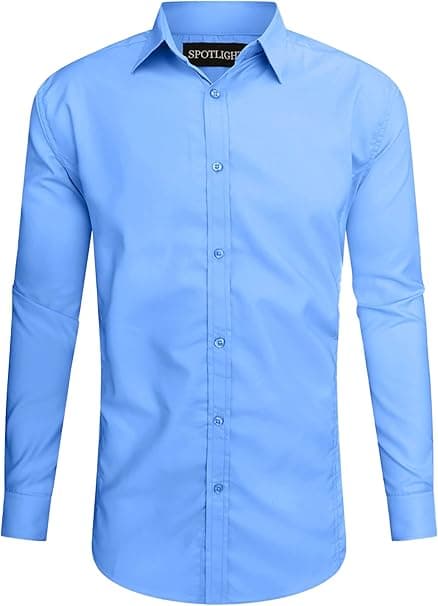 SPOTLIGHT Men's Full Sleeve Smart Fit Solid Formal/Casual Shirts on Amazon.ae - Price Tracker
