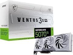 MSI Gaming RTX 5070 Ti 16G Ventus 3X PZ OC Graphics Card (16GB GDDR7, 256-bit, Extreme Performance: 2482 MHz, DisplayPort x 3 2.1a, HDMI 2.1b, NVIDIA Blackwell Architecture) - Amazon.ae Price Tracker