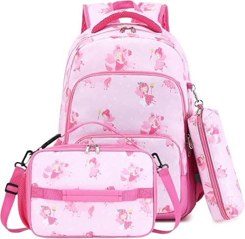mygreen 3PCS Kids Backpack Set - Waterproof Bookbag with Lunch Box for Girls on Amazon.ae - Price Tracker
