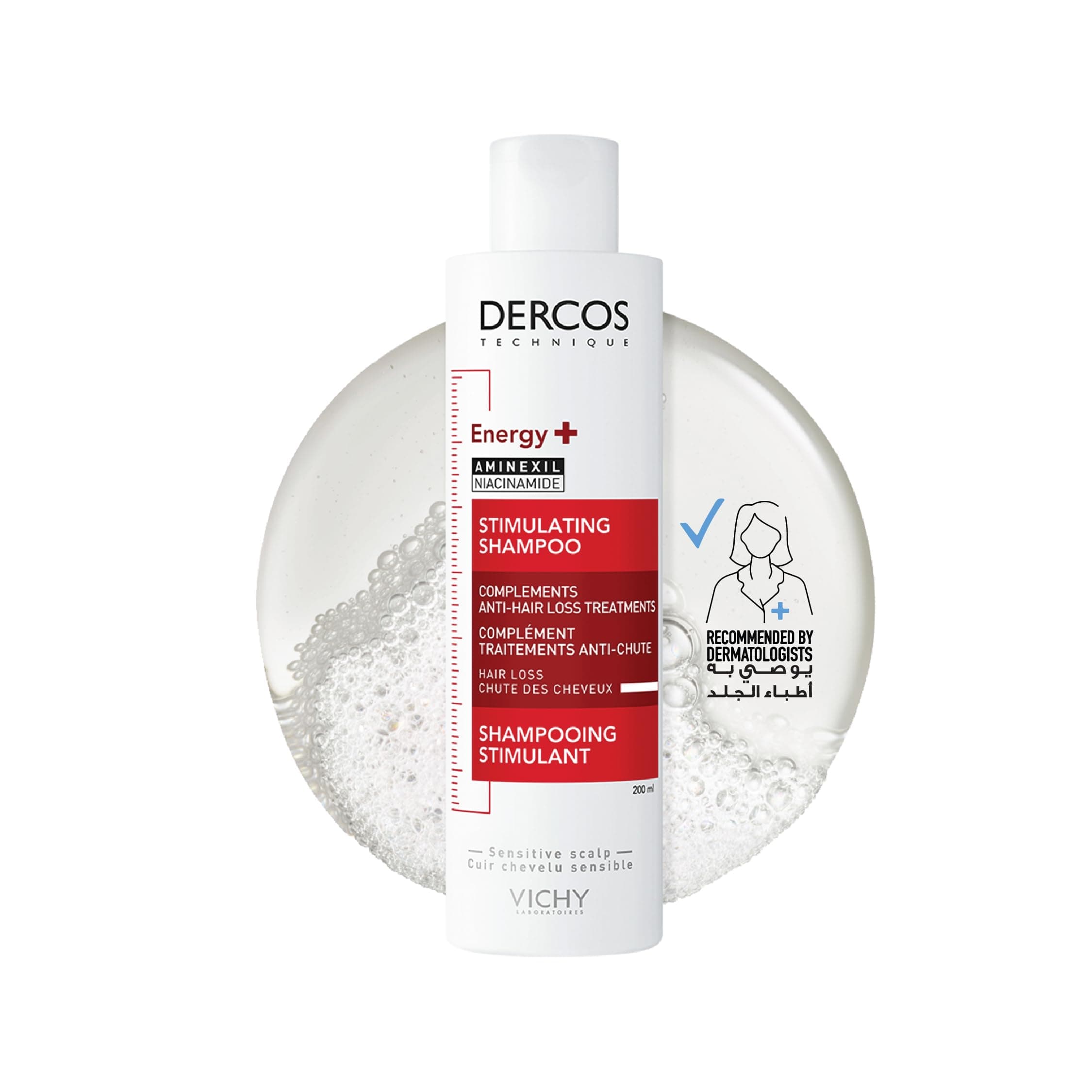 Vichy Dercos Energy + Stimulating and Anti Hair Loss Shampoo with Aminexil with Vitamin C 200ml on Amazon.ae - Price Tracker