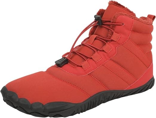 Snow Boots for Women&Men Winter Boots Barefoot Women's Men's Warm Faux Fur Lined Waterproof Snow Sneakers Wide Toe Box Zero Drop Ankle Booties Slip On Minimalist Barefoot Winter Snow Shoes on Amazon.ae - Price Tracker