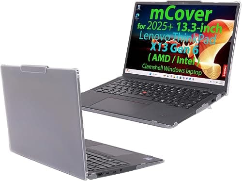 mCover case ONLY Compatible for 2025+ 13.3" Lenovo ThinkPad X13 Gen 6 Series Clamshell (with 180° Hinge) Windows Notebook PC(NOT Fitting Any Other Models)- Clear on Amazon.ae - Price Tracker