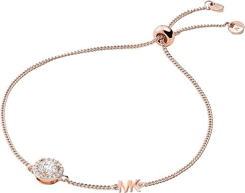 Michael Kors Women Cubic Zirconia Premium Bracelet Rose Gold - Best Deal Finder