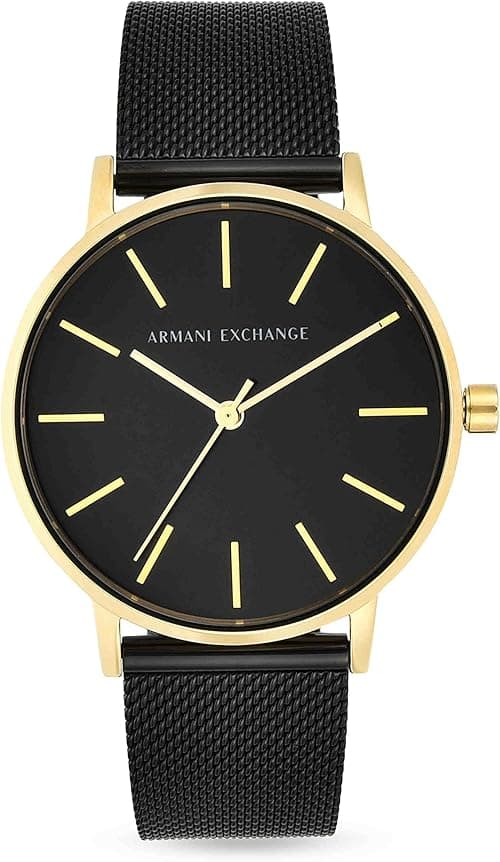 Armani Exchange Three-Hand Watch for women, Stainless Steel, 36mm case size, stainless steel mesh strap on Amazon.ae - Price Tracker