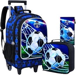 gxtvo Kids Rolling Backpack, Roller Wheels Boys Bookbag, Wheeled Suitcase Elementary School Bag-3PCS Dinosaur/Unicorn/Mermaid - Best Deal Finder