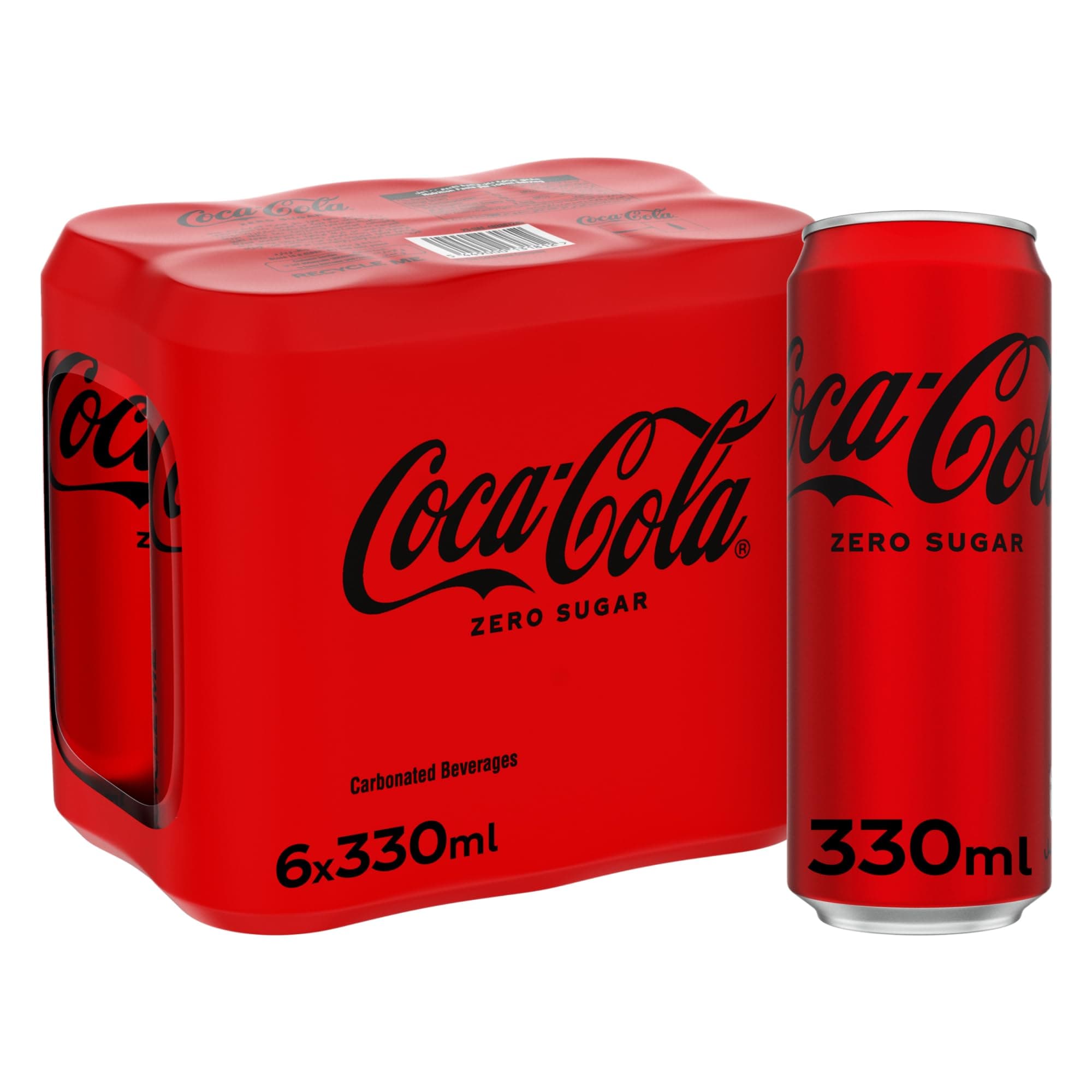 COCA-COLA Zero Sugar, Carbonated Soft Drink, Can 330ml, Pack of 6 on Amazon.ae - Price Tracker