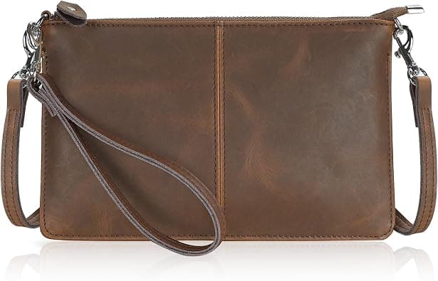 befen Small Crossbody Bag Genuine Leather Wallet Purse with Cell Phone Pocket for Women - Best Deal Finder